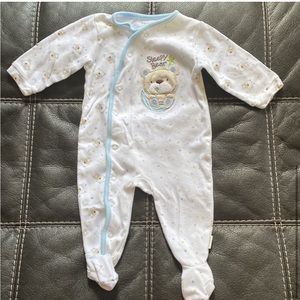 First Moments 3-6 month Baby Boy Snap Up Pajamas
